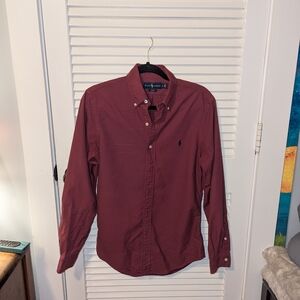 Ralph Lauren Men's Burgundy Shirt